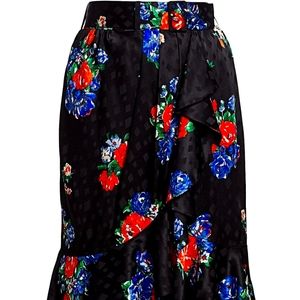 NWT Women's Tory Burch Floral Wrap Skirt Size 12